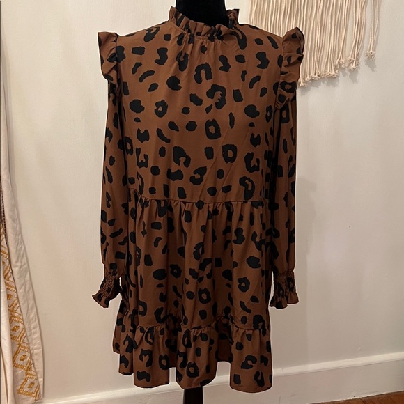 Cupshe Dresses & Skirts - Cupshe Brown Leopard Print Dress